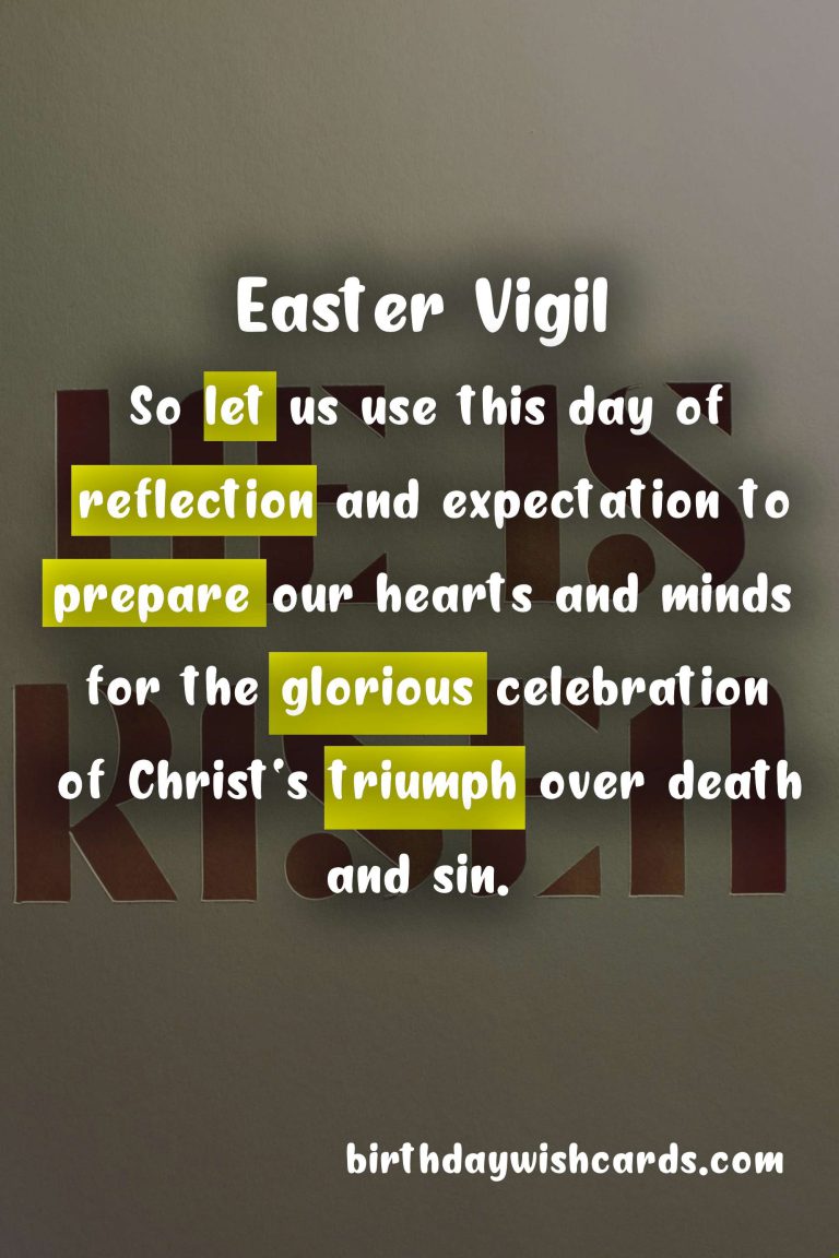 Holy Saturday: A Day of Reflection and Expectation
