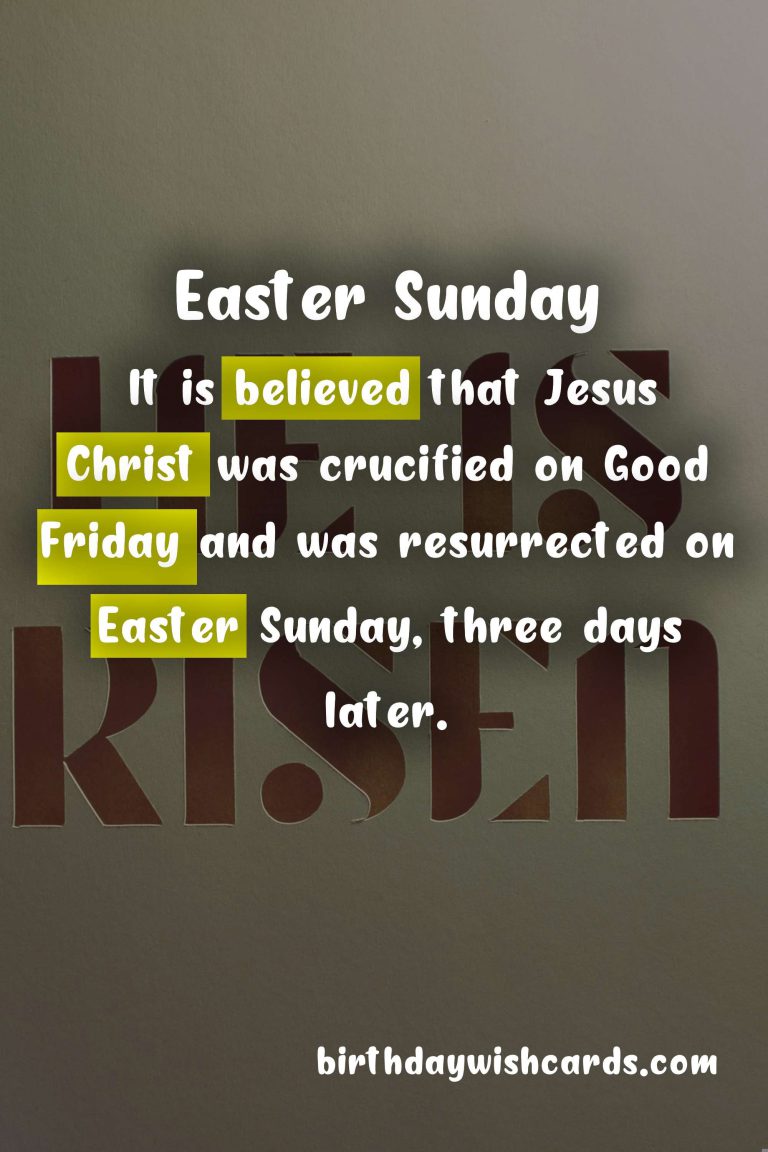 All You Need To Know About Easter Sunday