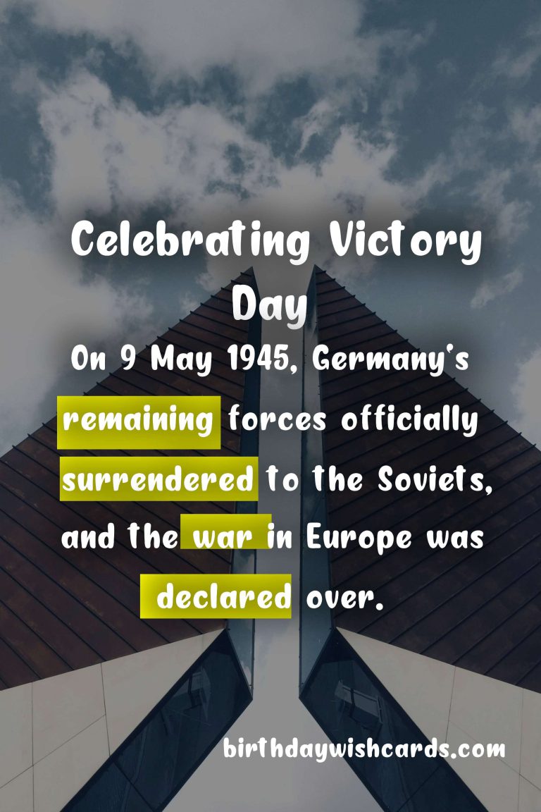 Celebrating Victory Day in World War II – 9 May 2021