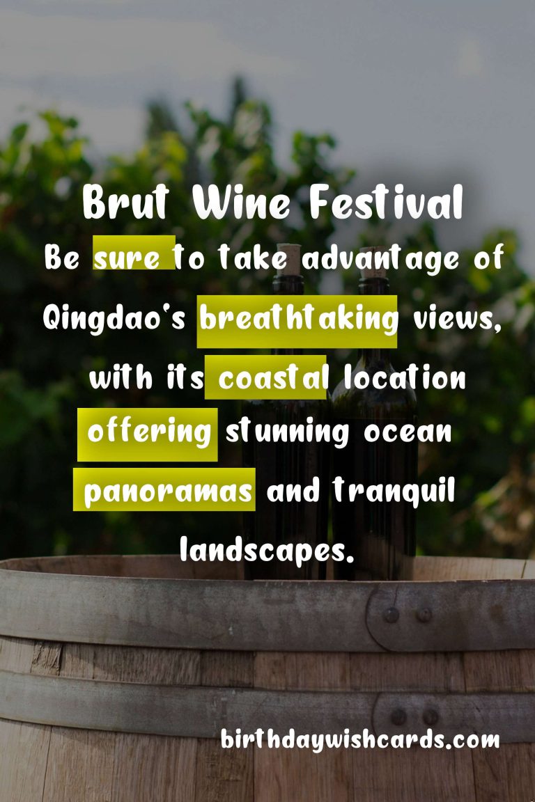 Brut Wine Festival in Qingdao – A Heavenly Sip with Scenic Views This August