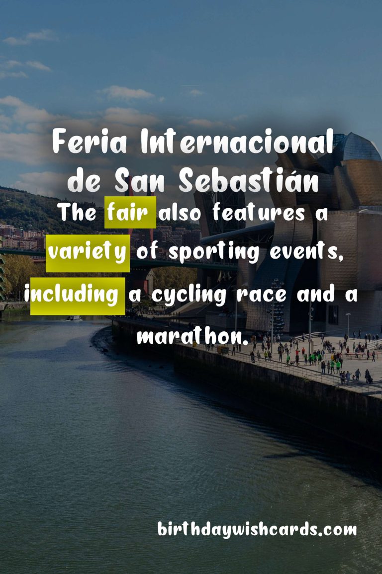 Feria Internacional de San Sebastián – January 20-29