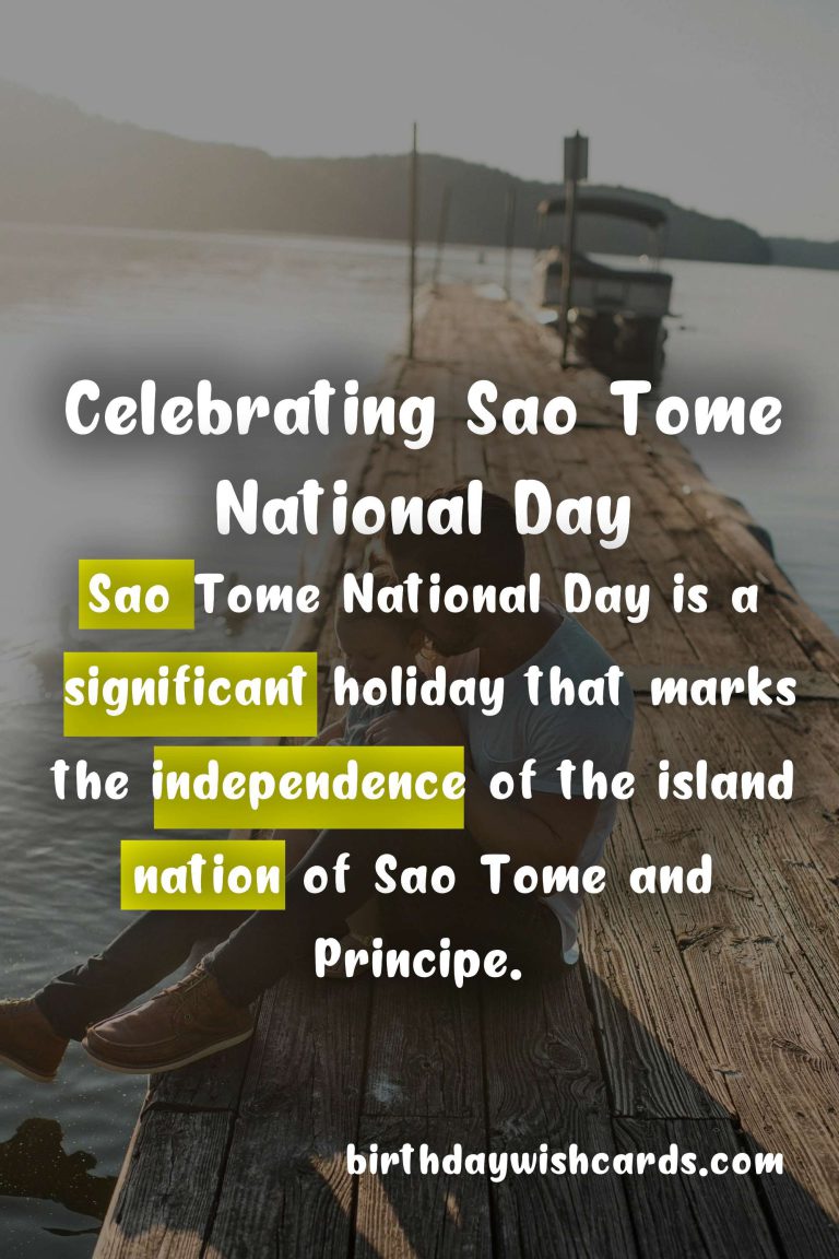 Celebrate Sao Tome National Day on September 29