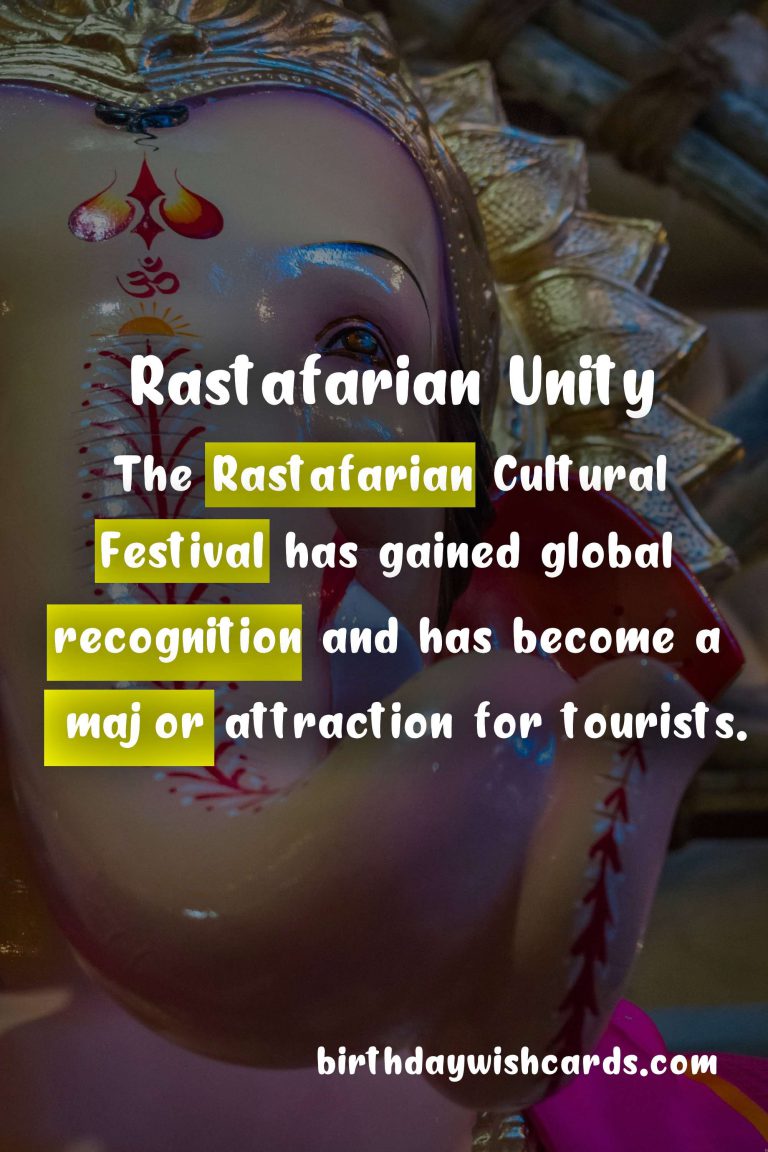 Rastafarian Cultural Festival – April