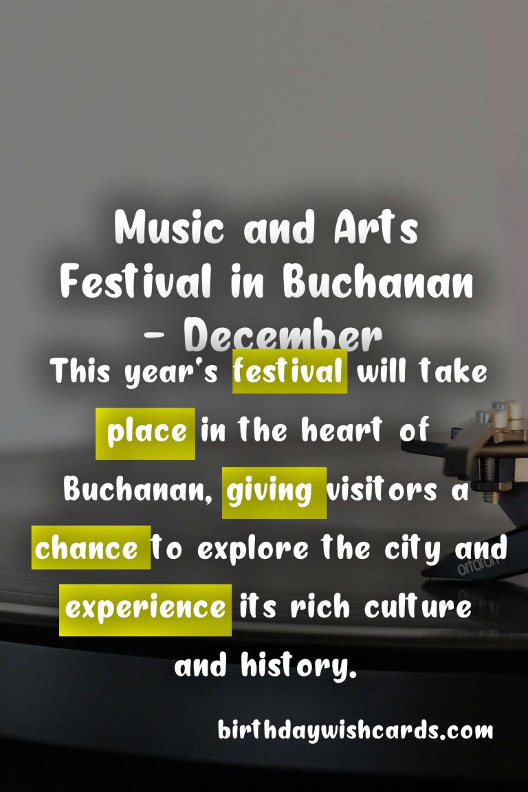 Experience Music and Arts at the Buchanan December Festival