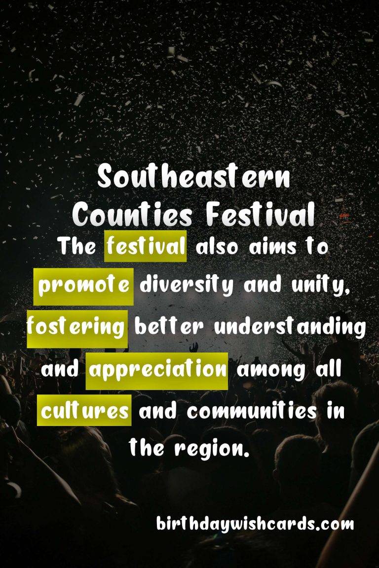Southeastern Counties Festival 2021: Celebrating Diversity and Unity in the New Year