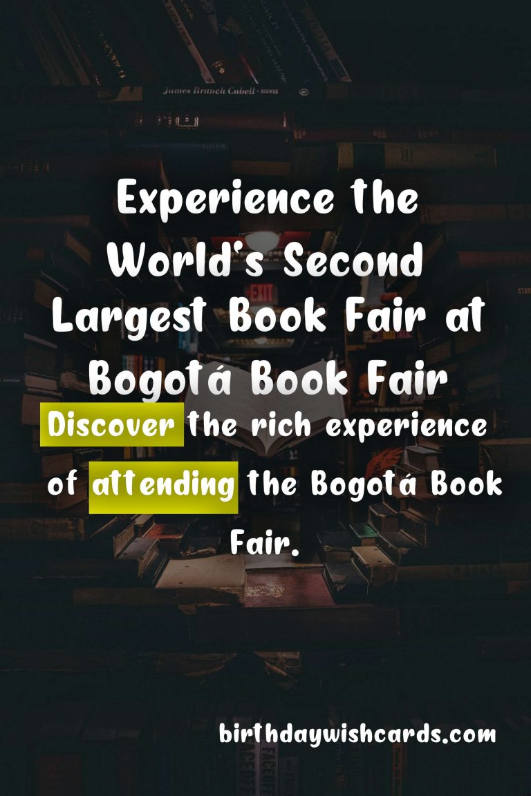 Experience the Joy of Reading at the Bogotá Book Fair