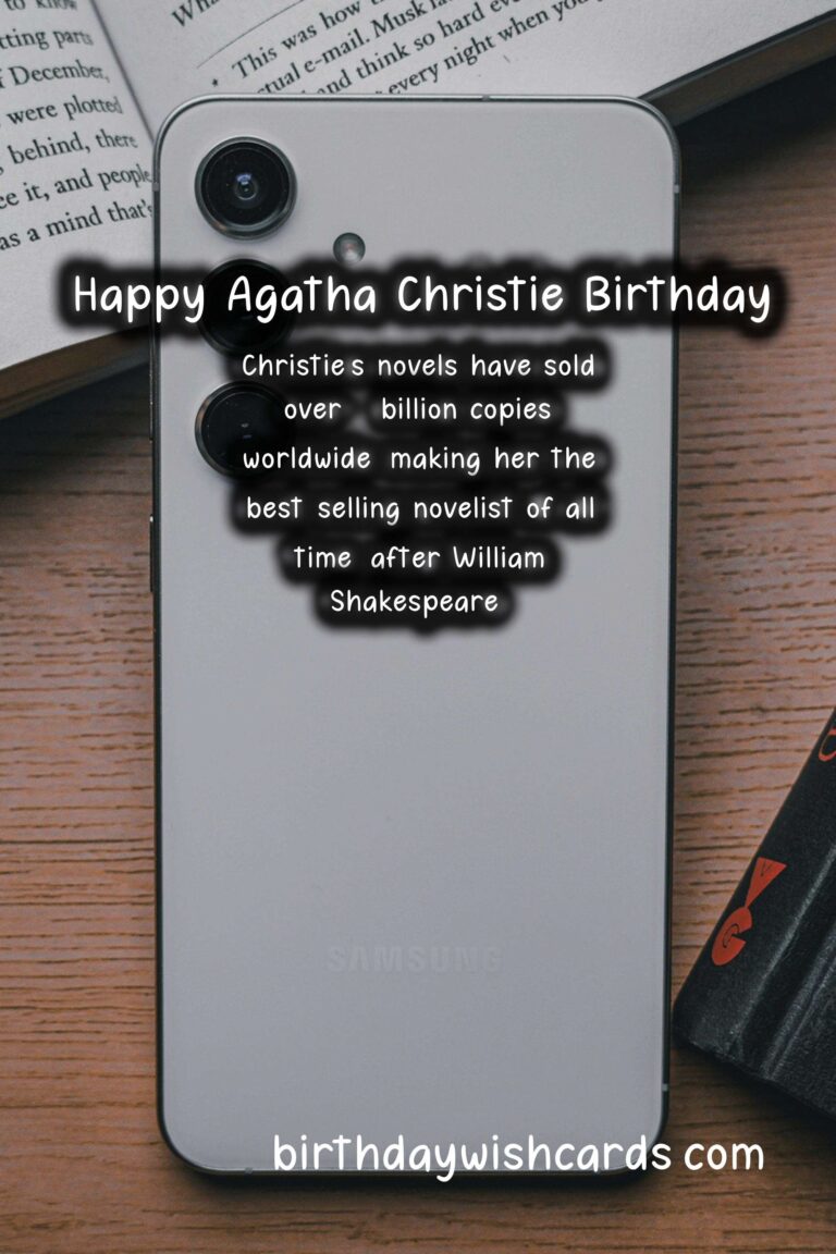 Agatha Christie Birthday Wishes: Mystery Quotes and Detective Delights