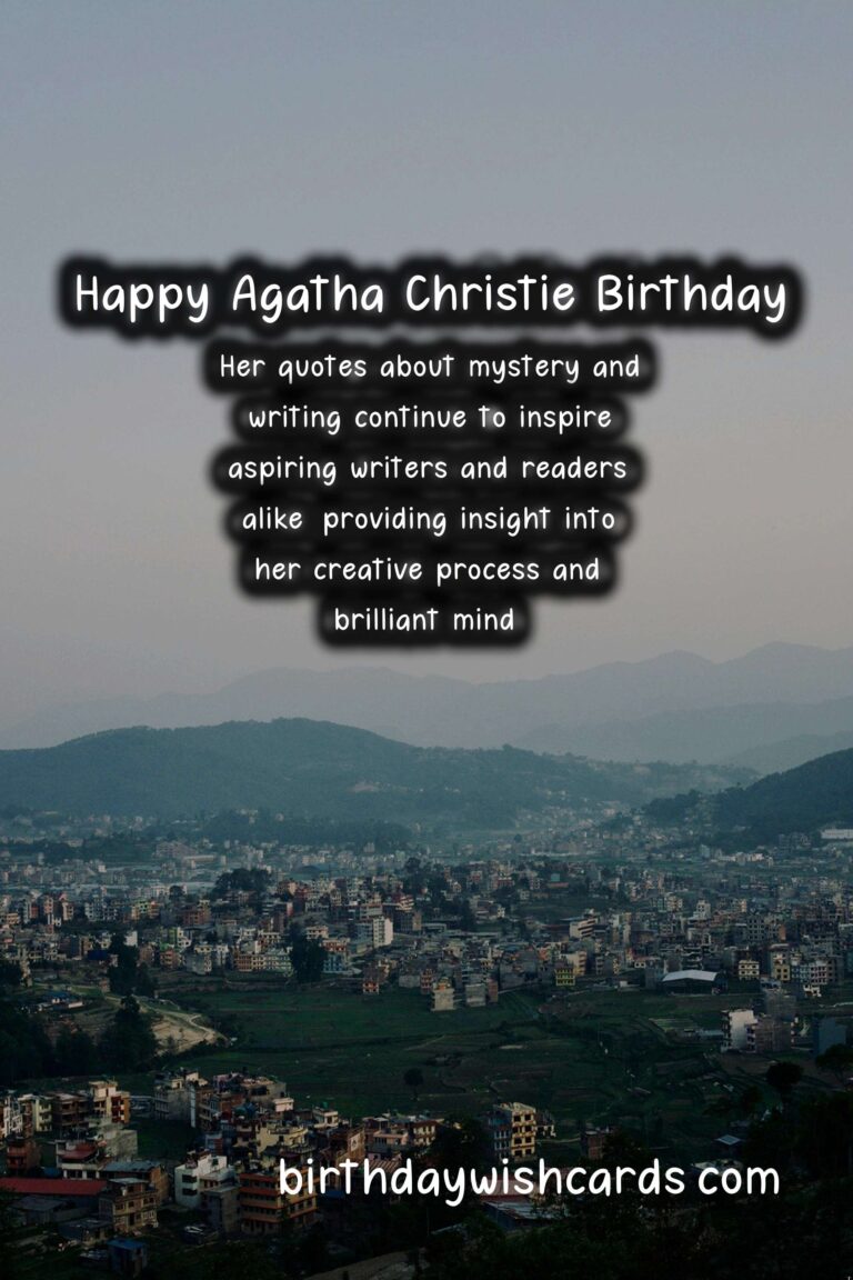 Agatha Christie Birthday Wishes: Mystery Quotes and Detective Delights