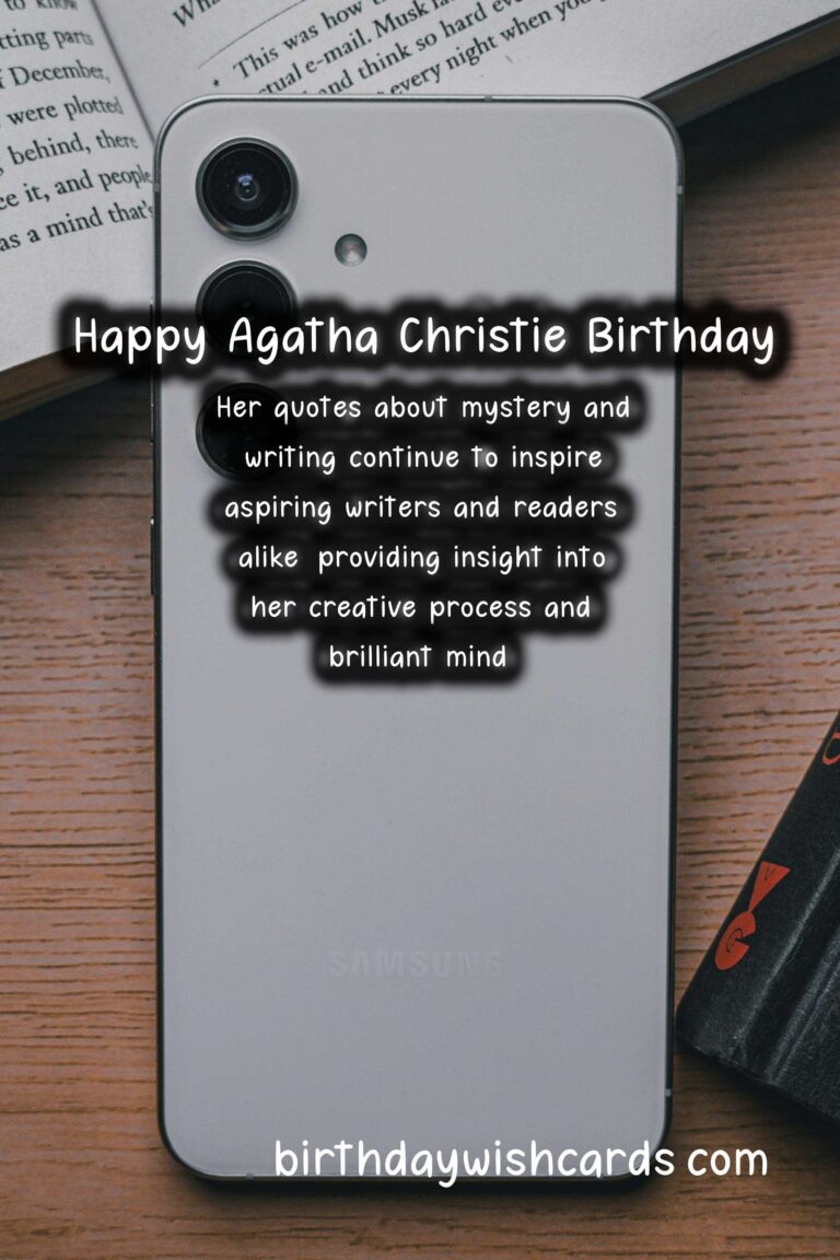 Agatha Christie Birthday Wishes: Mystery Quotes and Detective Delights