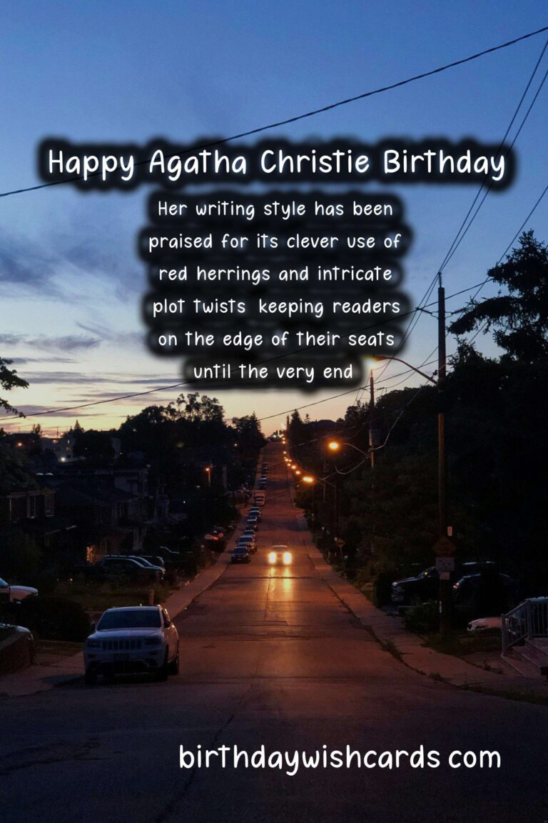 Agatha Christie Birthday Wishes: Mystery Quotes and Detective Delights