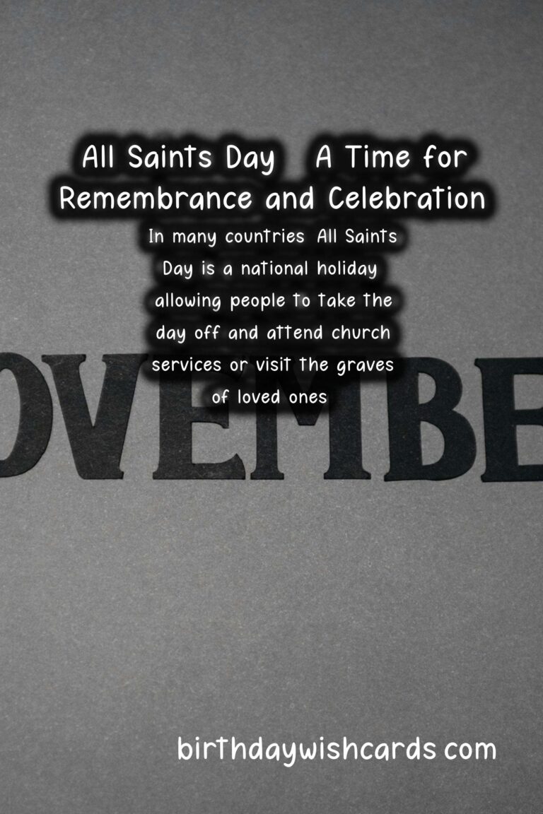 All Saints Day - Honoring the Saints and Celebrating November 2