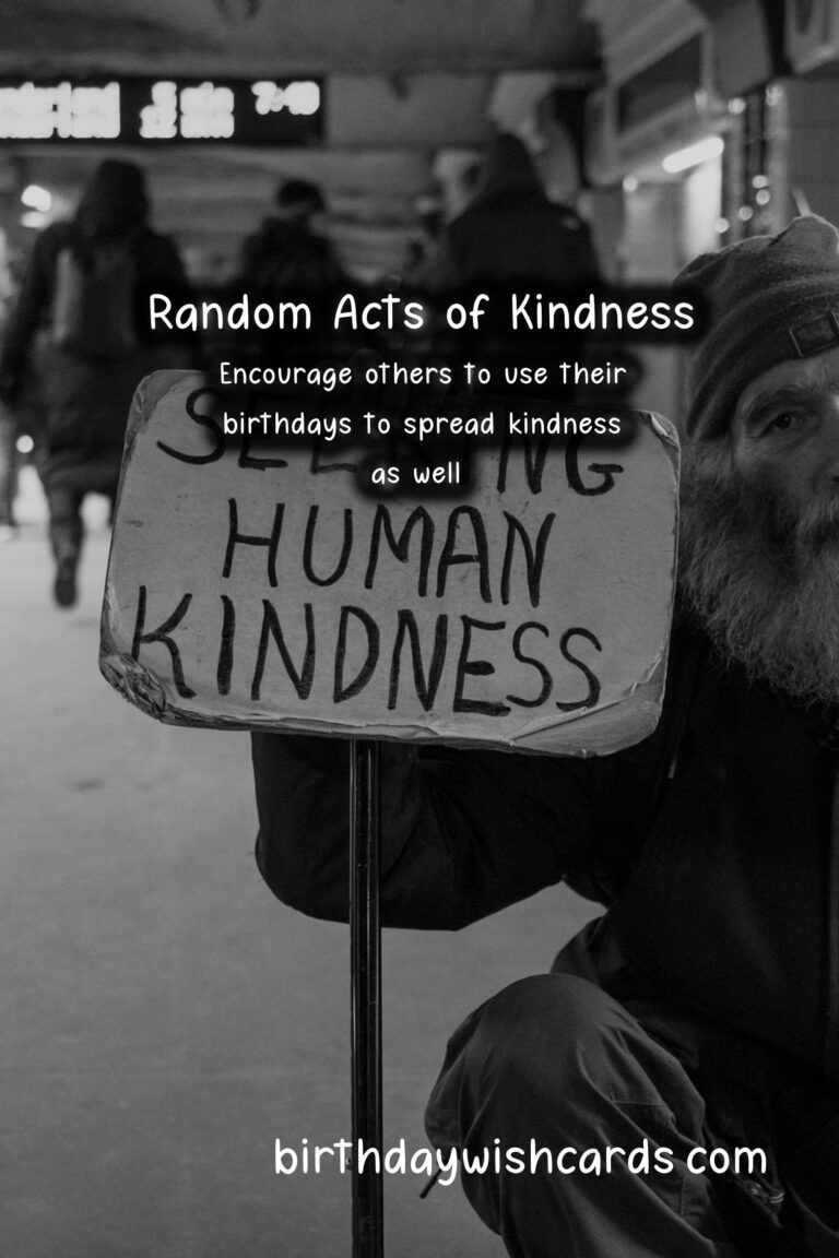 Birthday Kindness: Making the World a Better Place