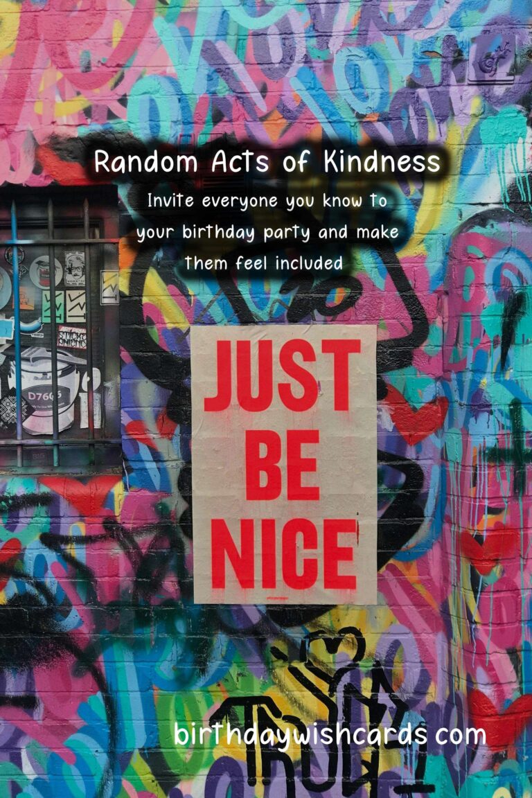 Birthday Kindness: Making the World a Better Place