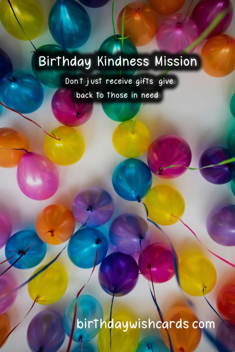 Birthday Kindness Mission: Sharing Joy with Others