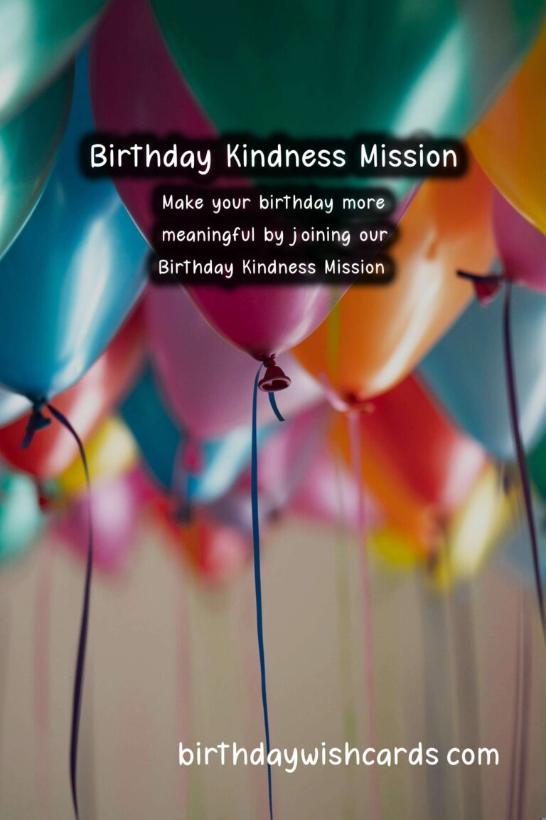 Birthday Kindness Mission: Sharing Joy with Others