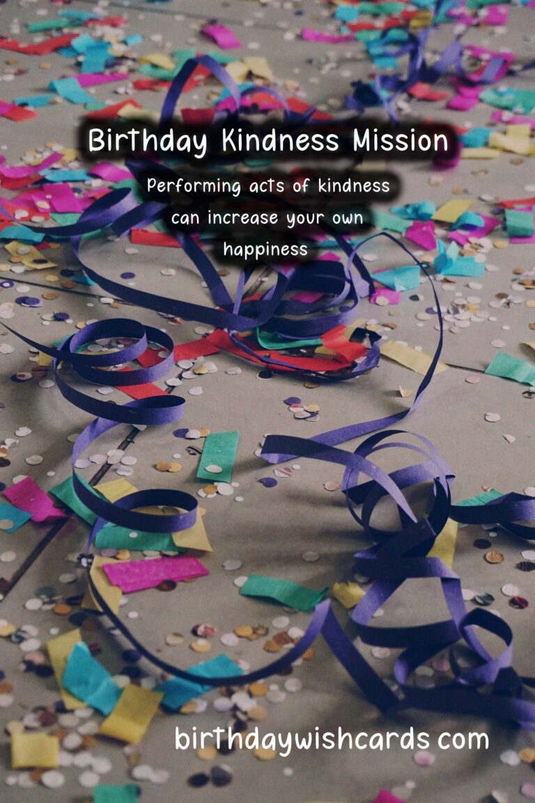Birthday Kindness Mission: Sharing Joy with Others