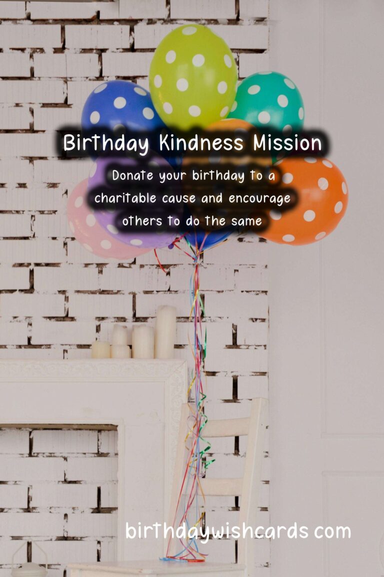 Birthday Kindness Mission: Sharing Joy with Others