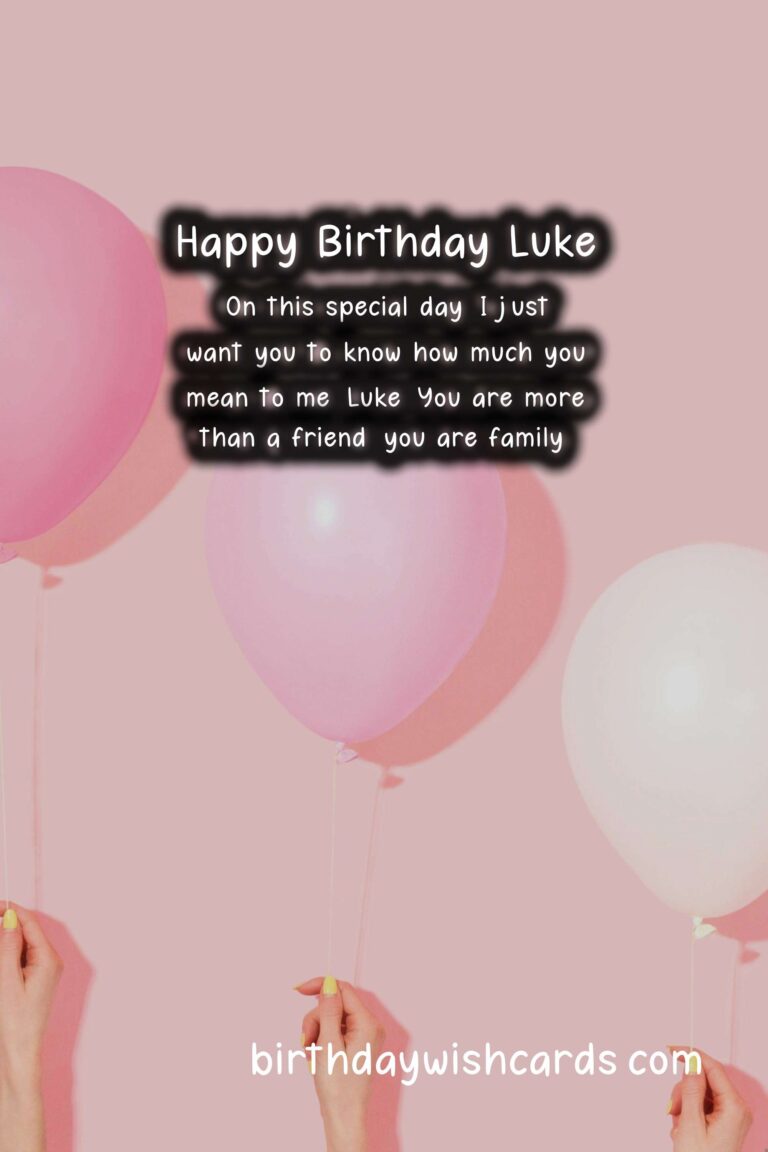 Birthday Wishes for Luke: Heartwarming Messages and Cool Images