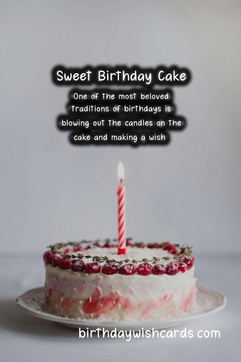 Birthday Wishes with Cake: Sweet Celebrations and Delicious Delights