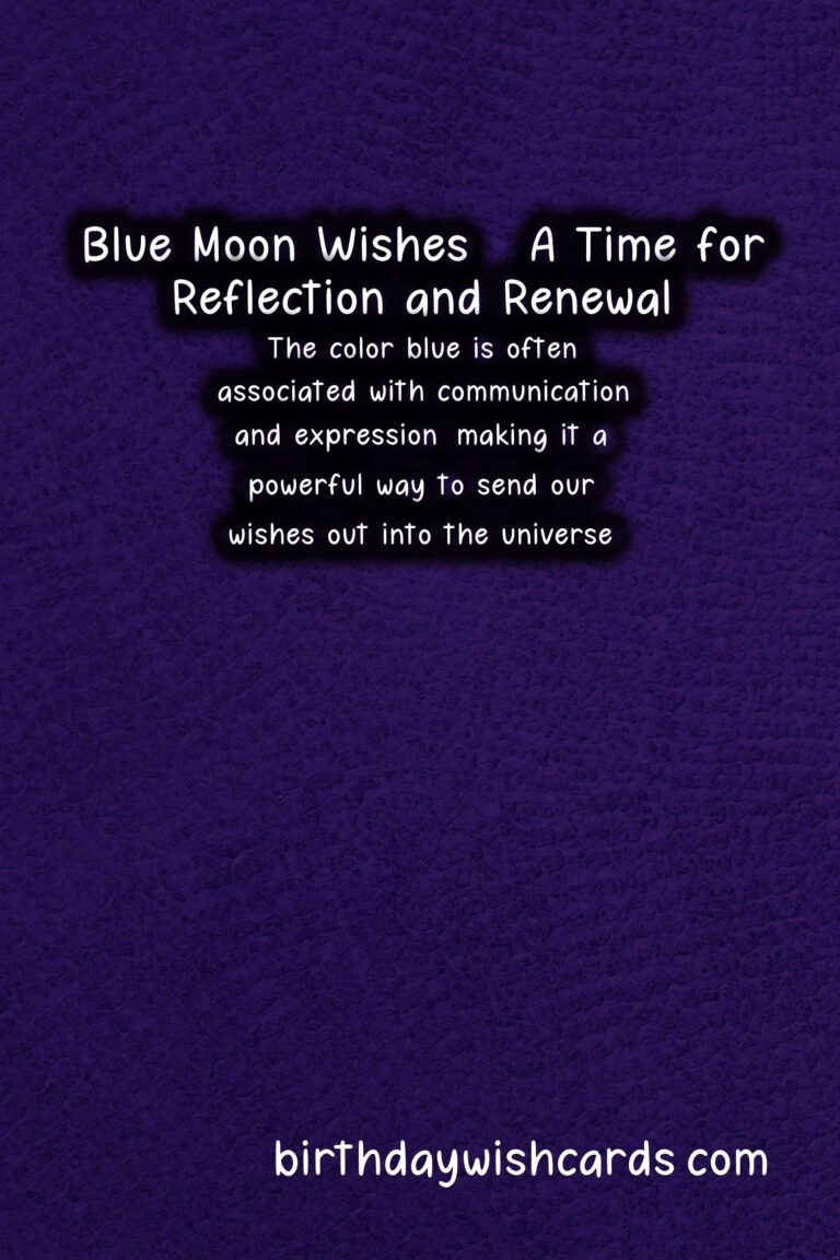 Blue Moon Wishes: Rare and Radiant