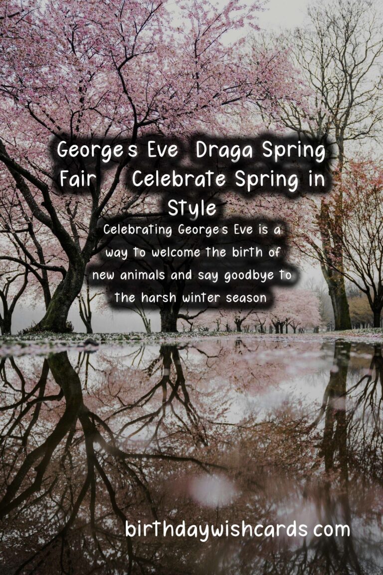 Celebrate George’s Eve (Draga Spring Fair) on 22 April