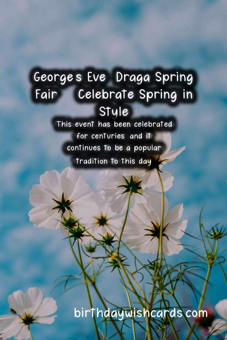 Celebrate George's Eve (Draga Spring Fair) on 22 April