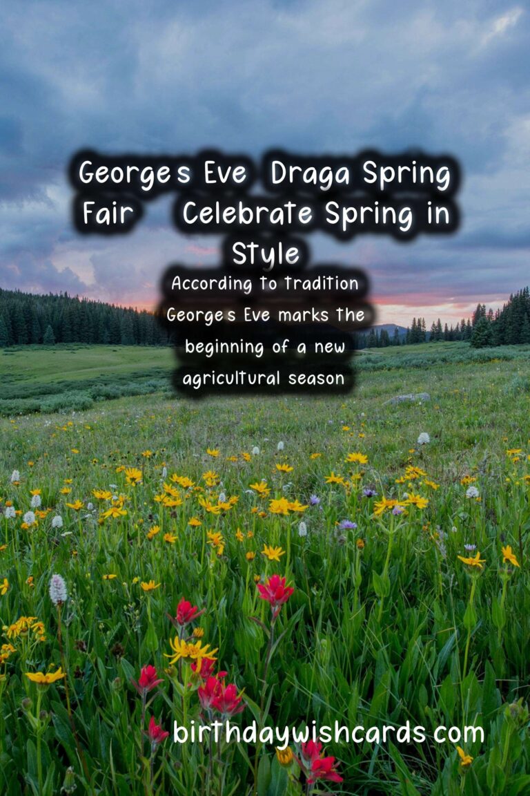 Celebrate George's Eve (Draga Spring Fair) on 22 April