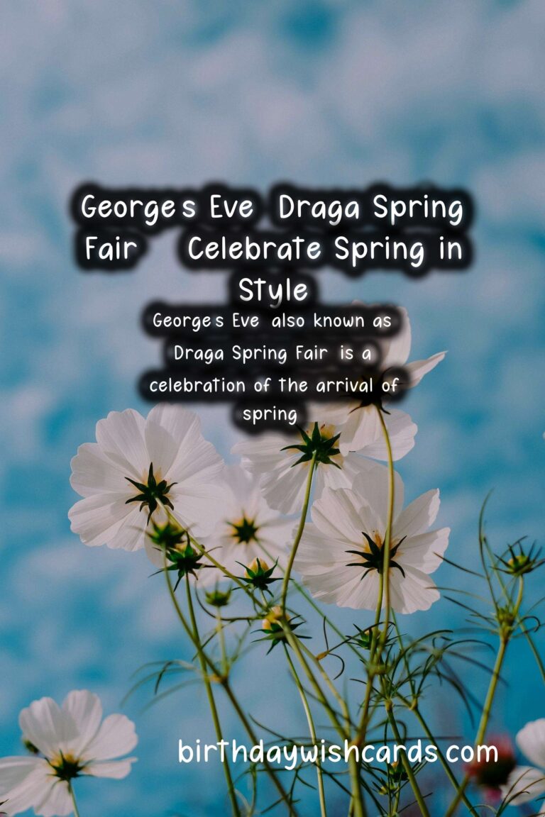 Celebrate George's Eve (Draga Spring Fair) on 22 April