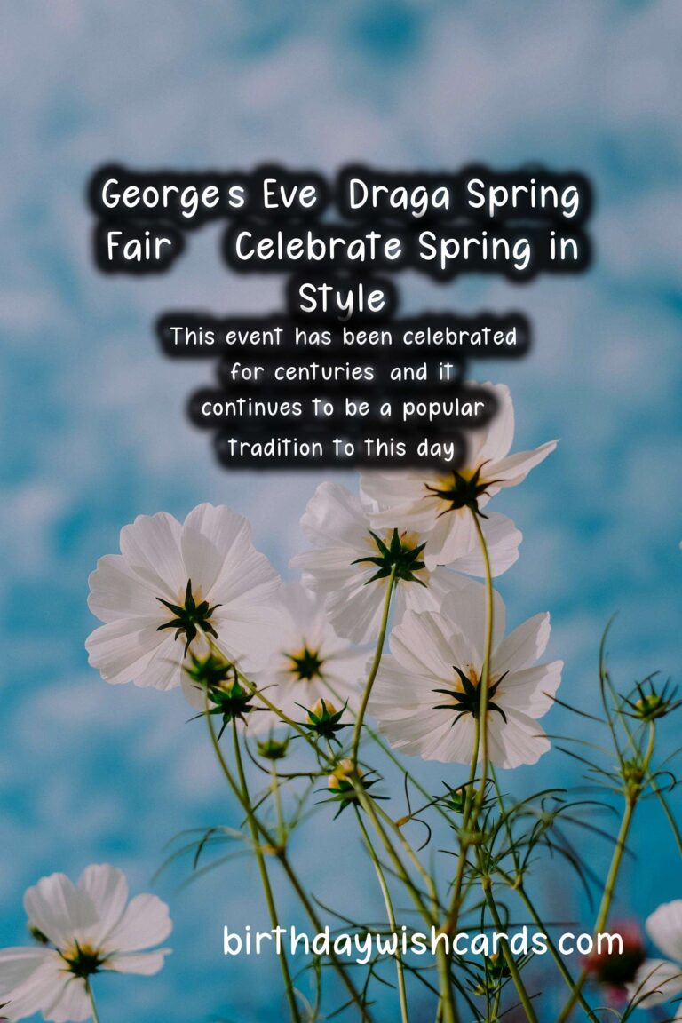 Celebrate George's Eve (Draga Spring Fair) on 22 April