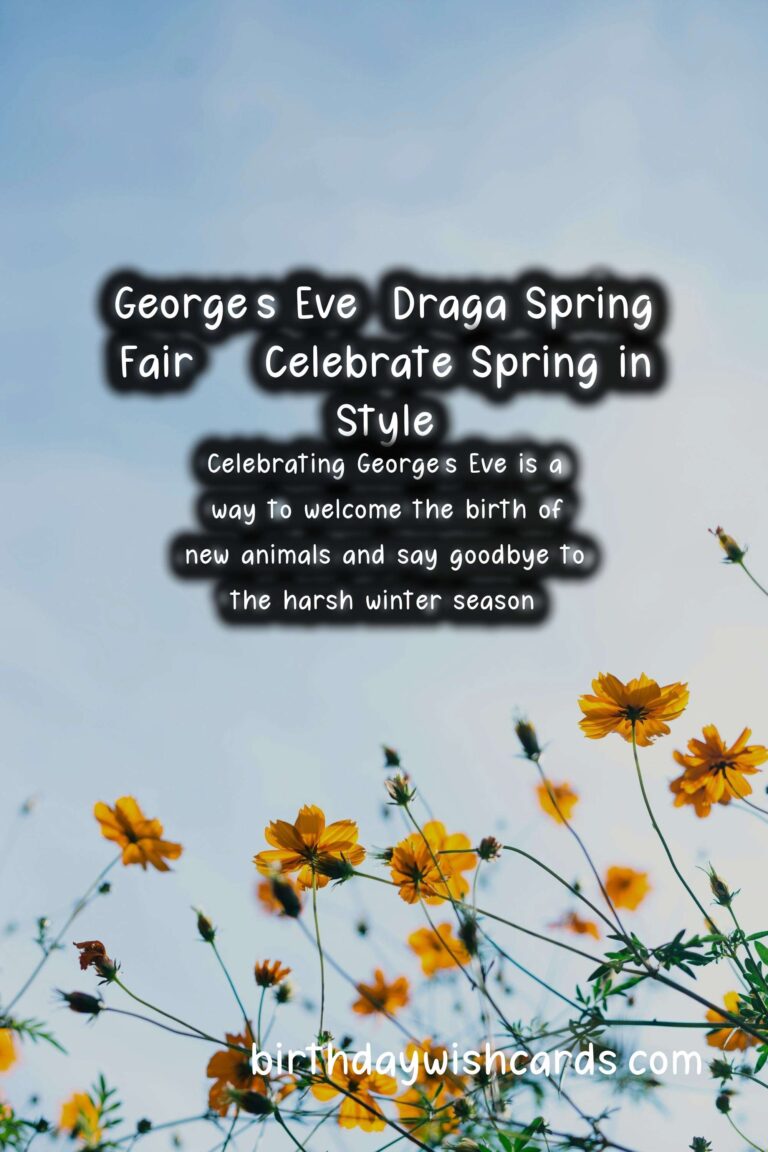 Celebrate George's Eve (Draga Spring Fair) on 22 April