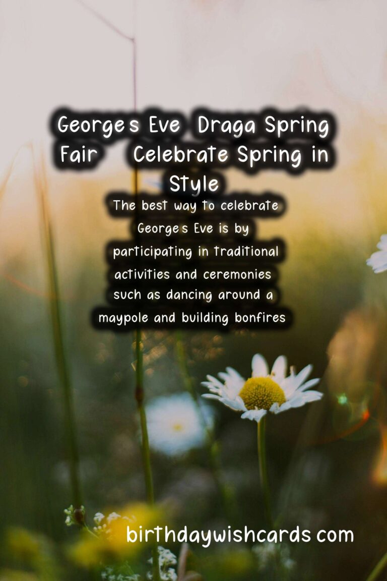 Celebrate George's Eve (Draga Spring Fair) on 22 April