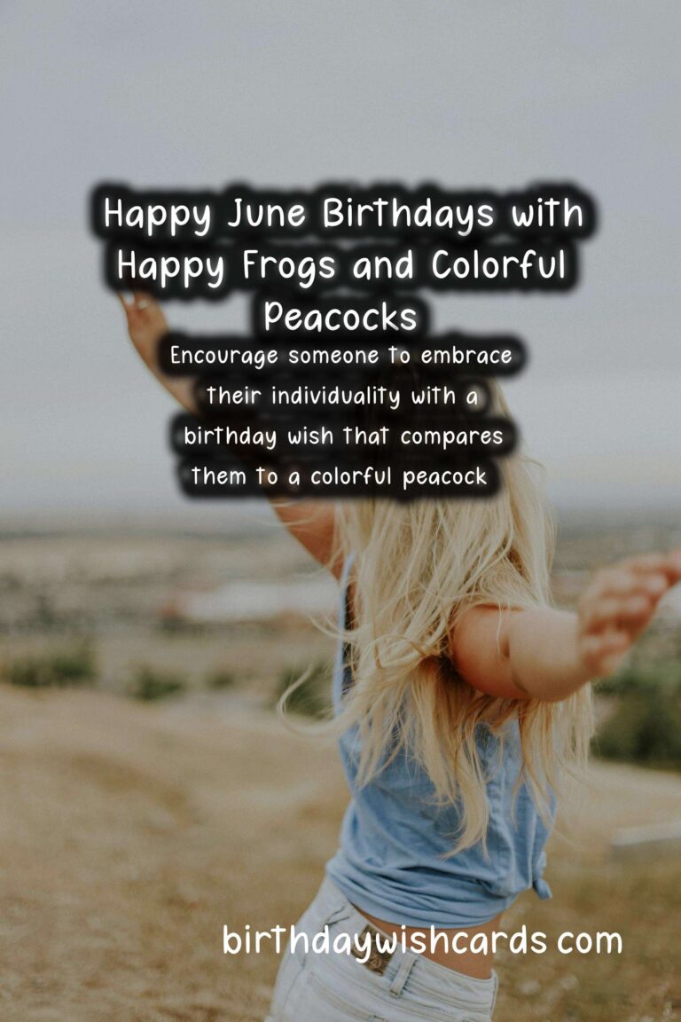 Celebrate June Birthdays with Happy Frogs and Colorful Peacocks