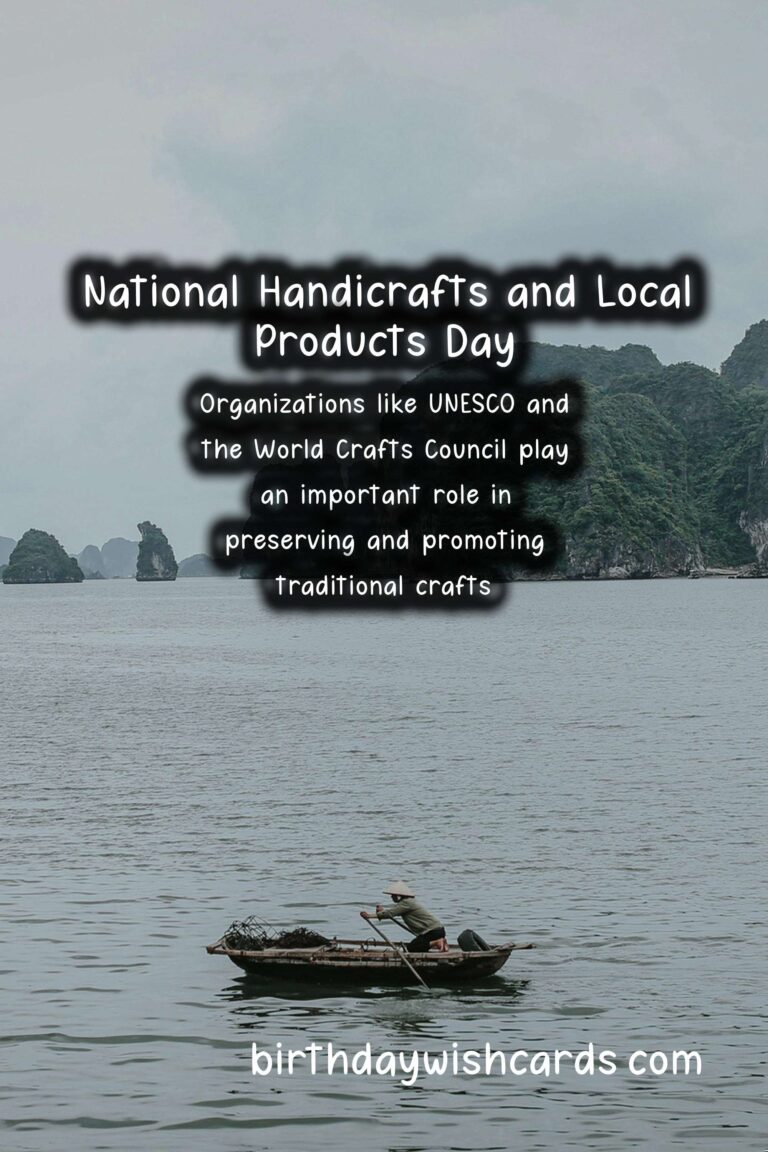 Celebrate National Handicrafts and Local Products Day on December 20