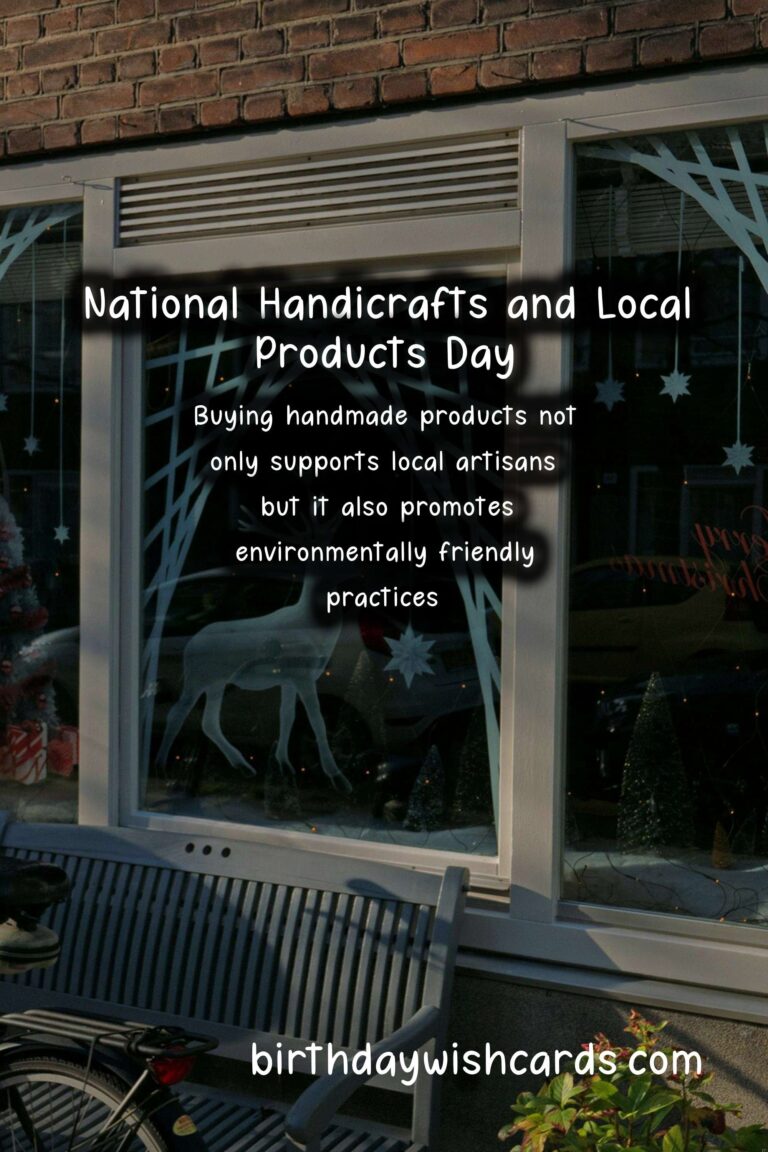 Celebrate National Handicrafts and Local Products Day on December 20