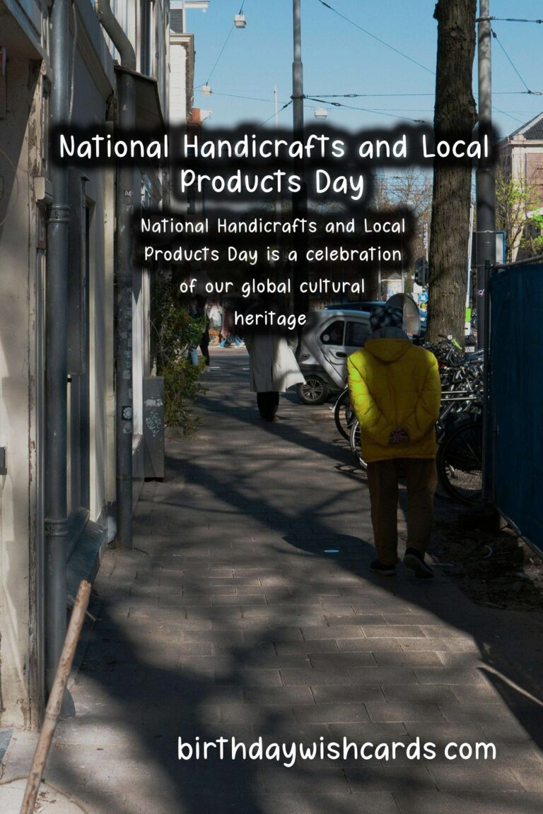 Celebrate National Handicrafts and Local Products Day on December 20