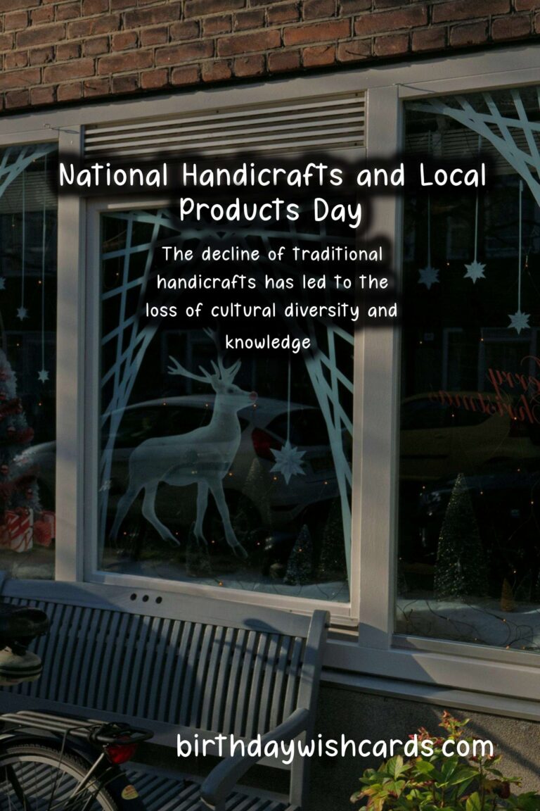 Celebrate National Handicrafts and Local Products Day on December 20