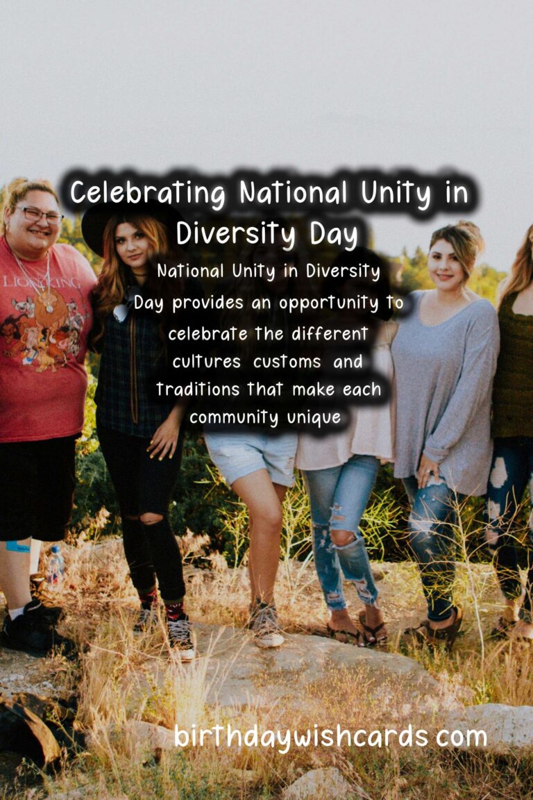 Celebrate National Unity in Diversity Day - May 20 with Joy and Harmony