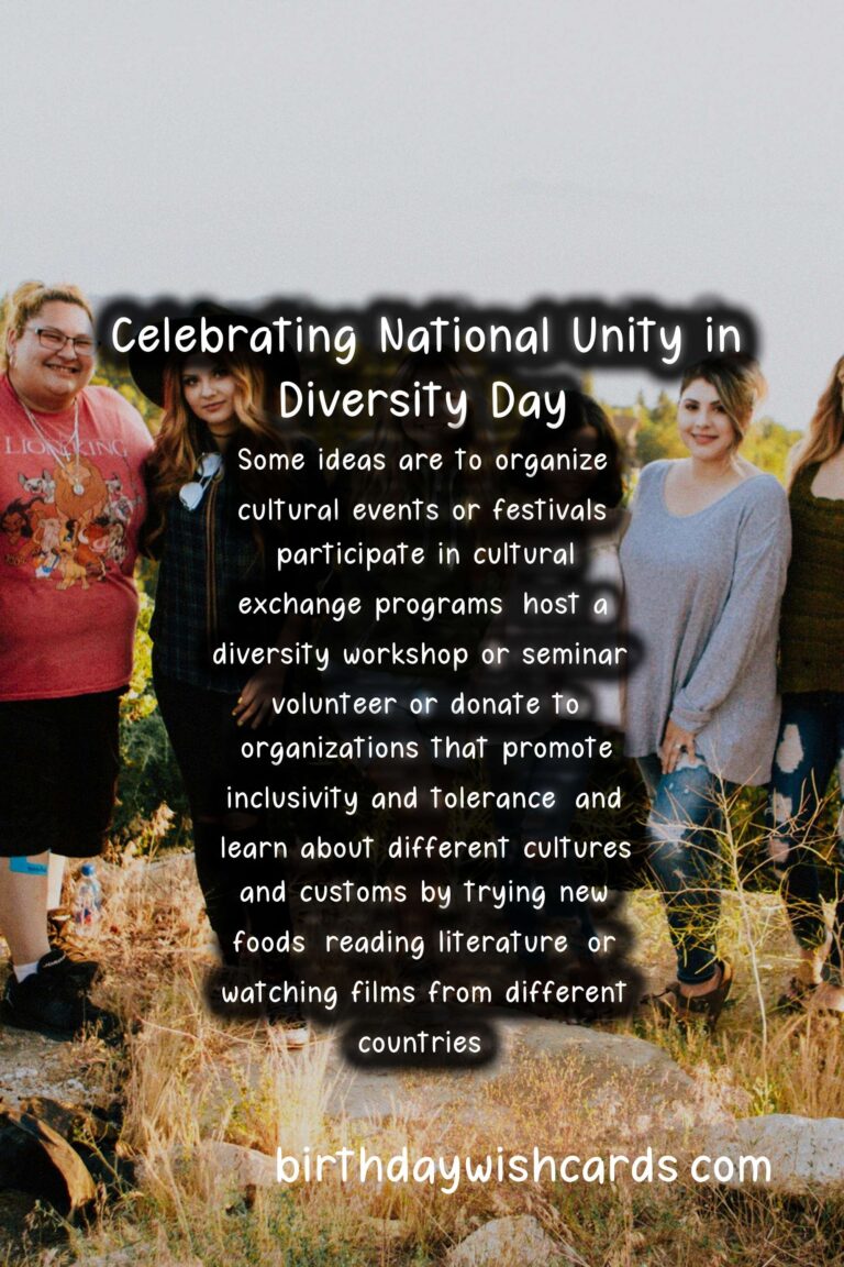 Celebrate National Unity in Diversity Day - May 20 with Joy and Harmony