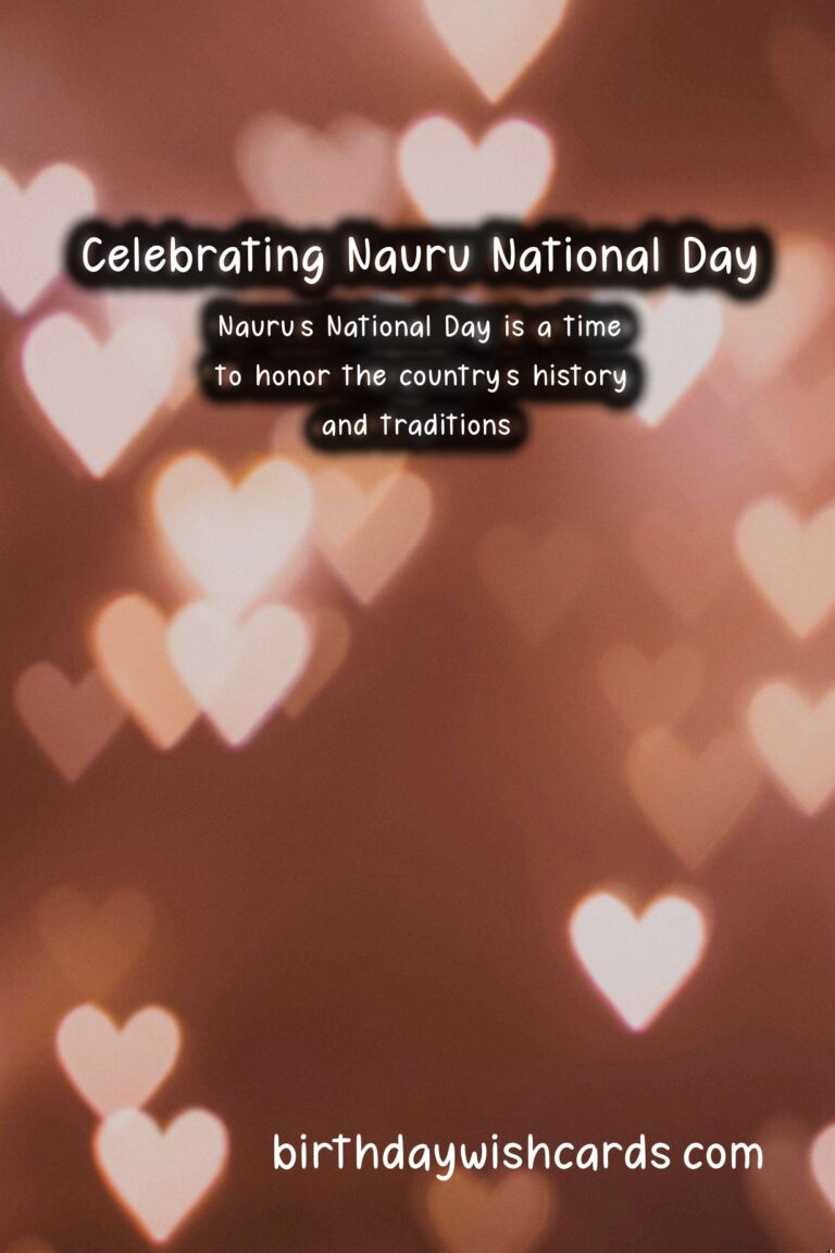 Celebrate September 1 with Nauru National Day