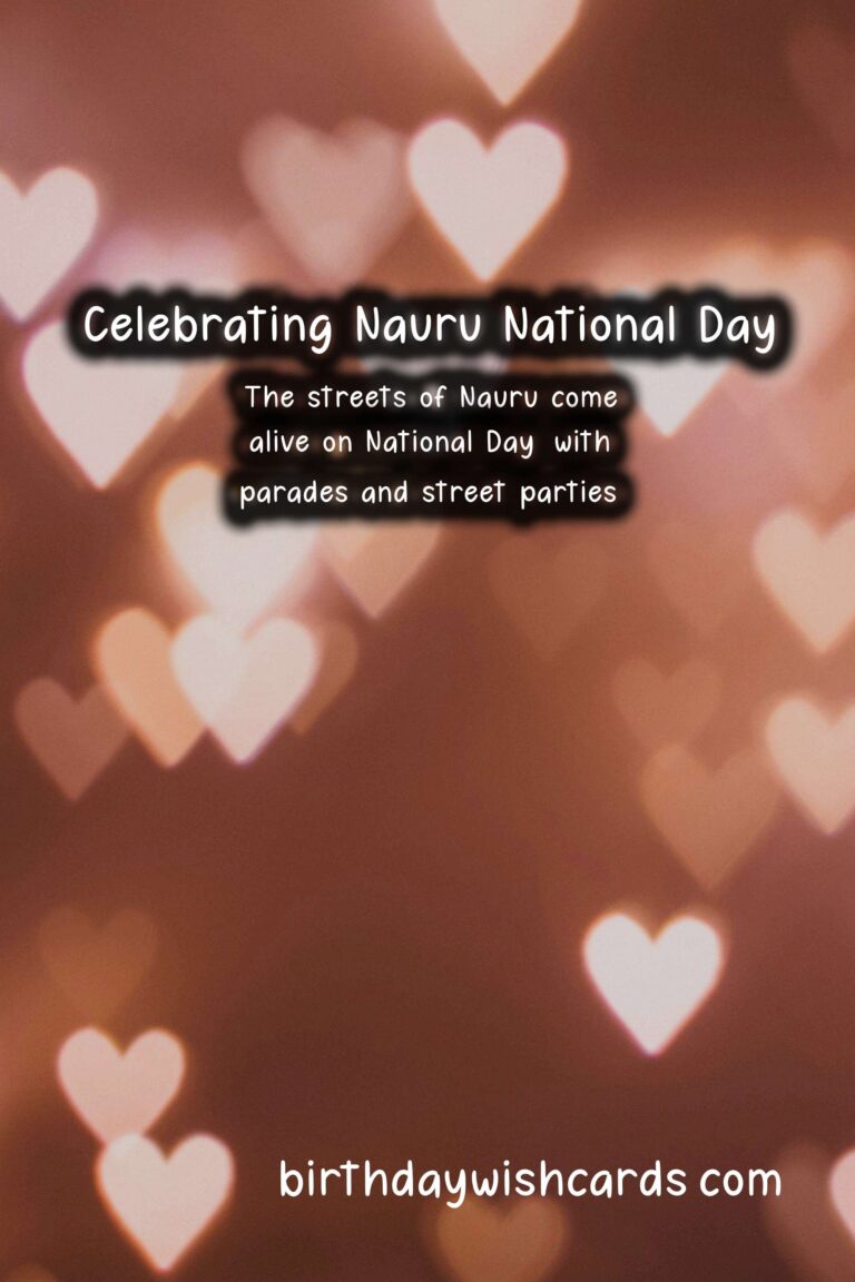 Celebrate September 1 with Nauru National Day