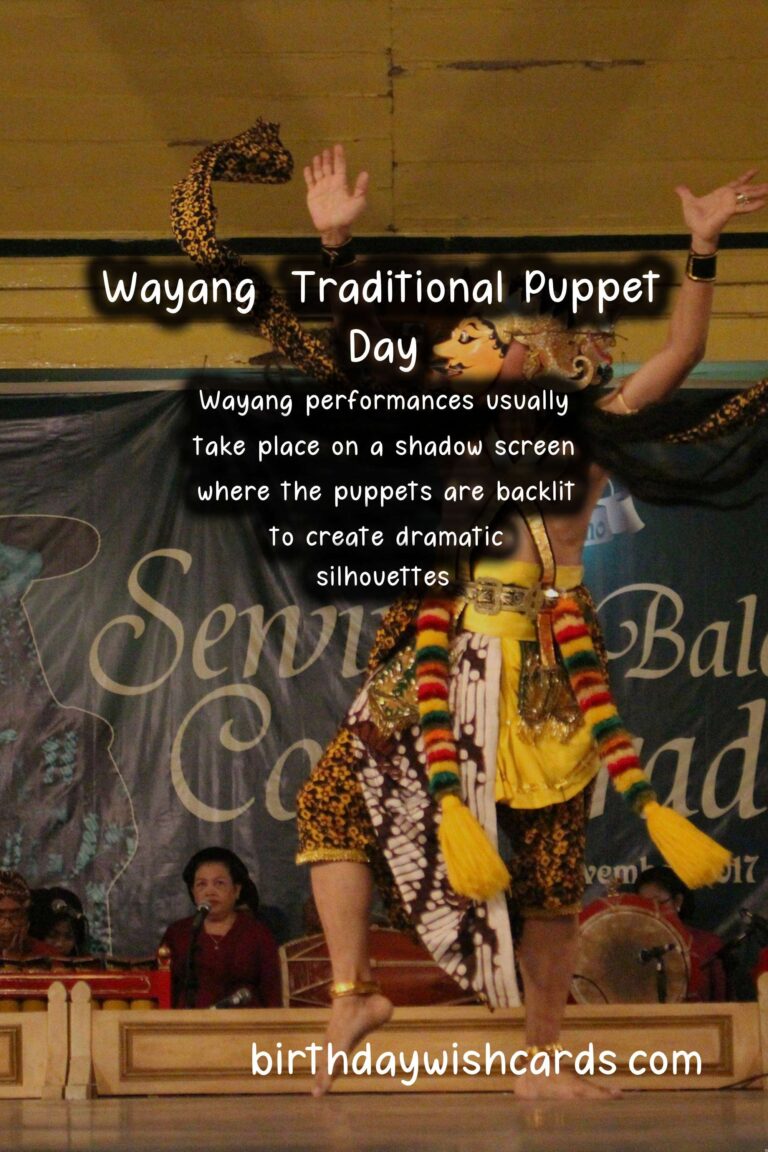 Celebrate Wayang (Traditional Puppet) Day on March 1