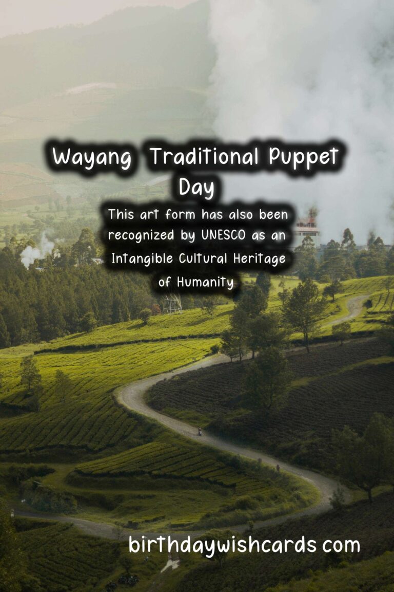 Celebrate Wayang (Traditional Puppet) Day on March 1