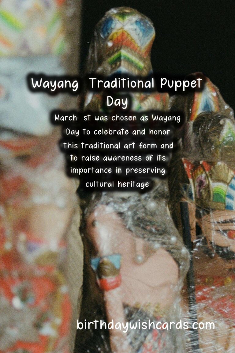 Celebrate Wayang (Traditional Puppet) Day on March 1