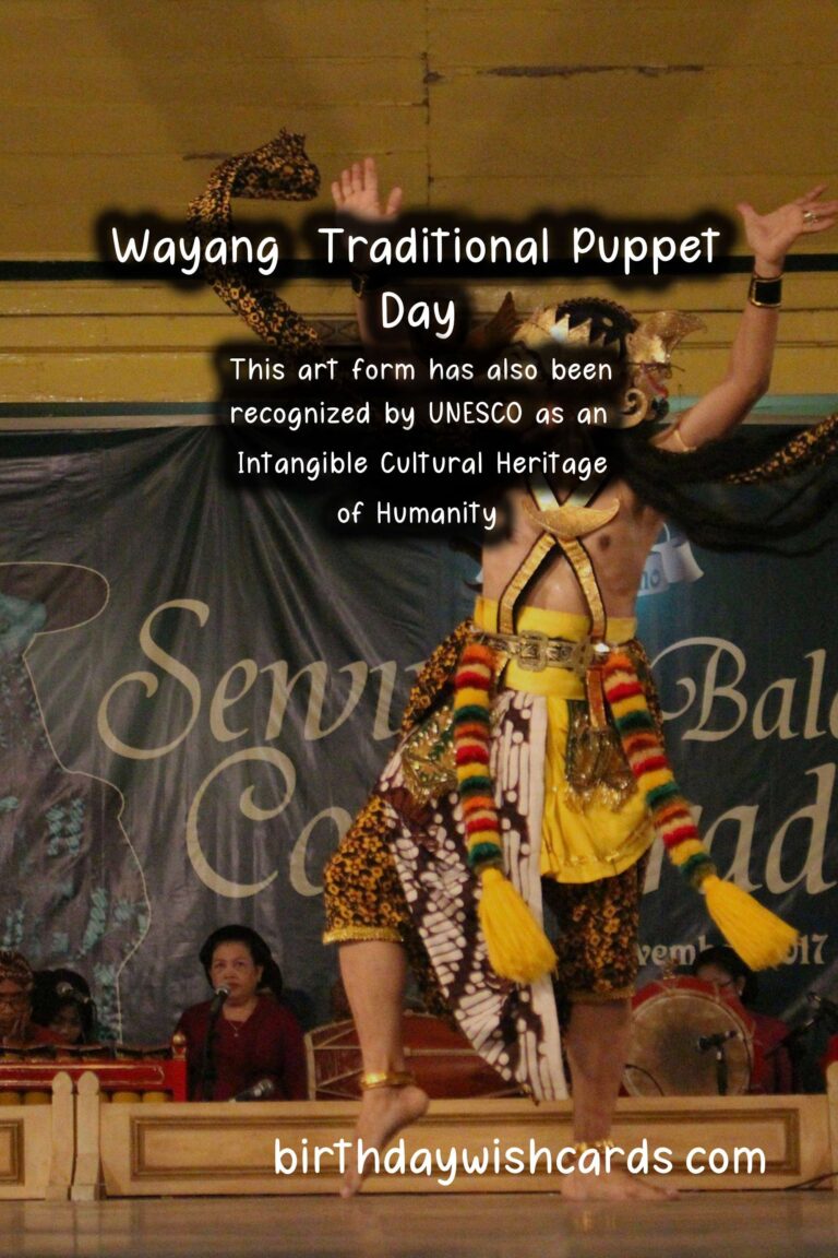 Celebrate Wayang (Traditional Puppet) Day on March 1