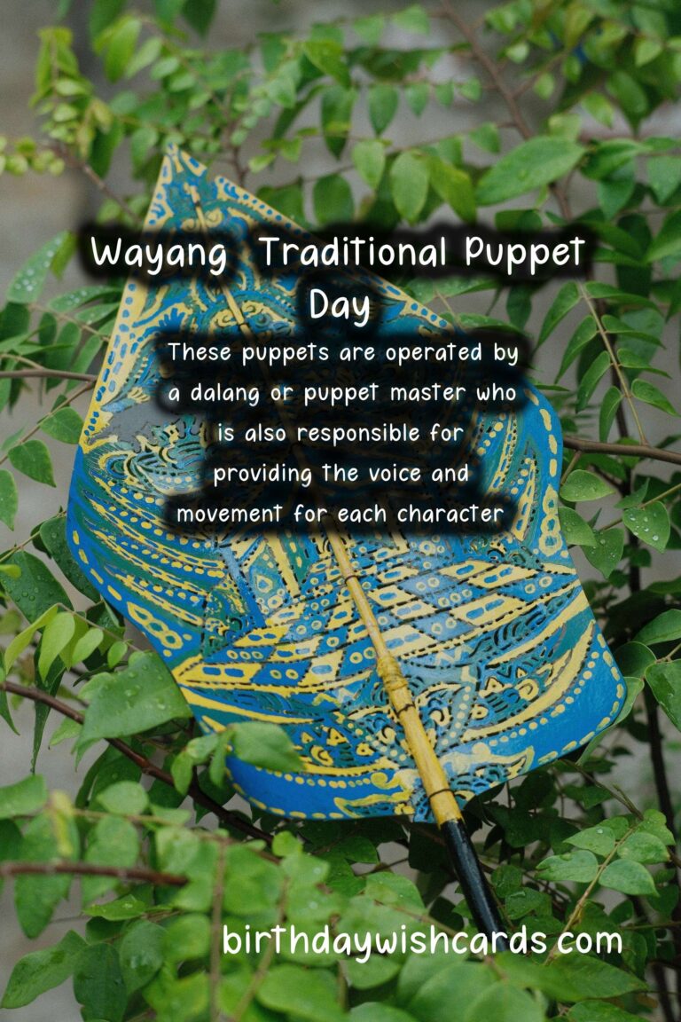 Celebrate Wayang (Traditional Puppet) Day on March 1