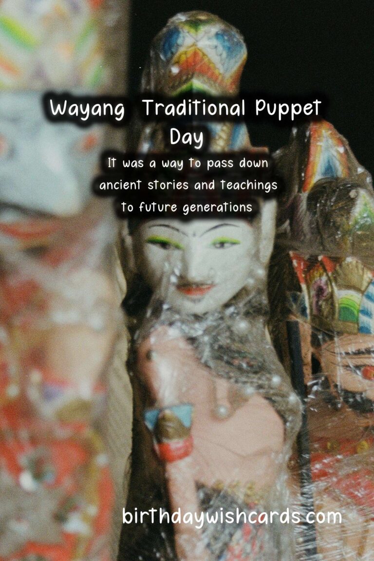 Celebrate Wayang (Traditional Puppet) Day on March 1
