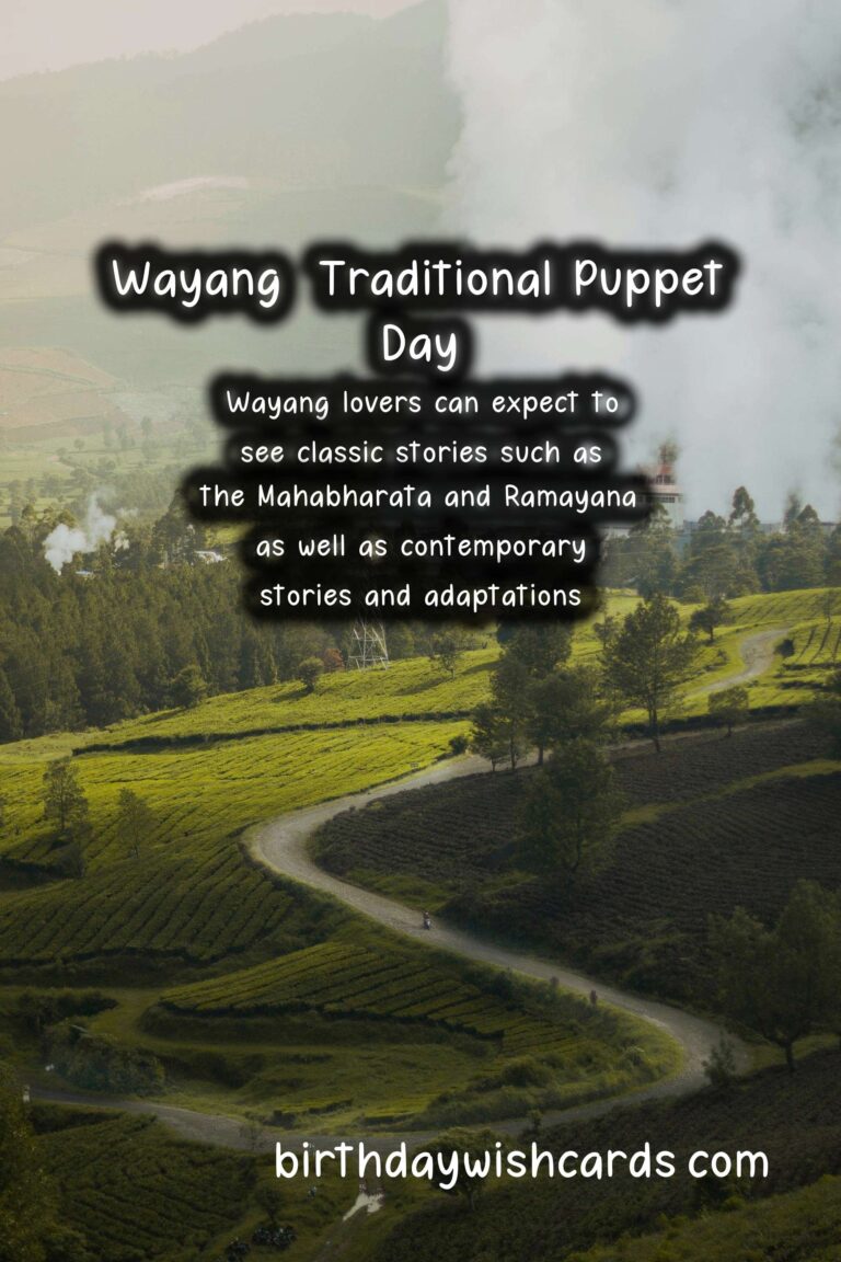 Celebrate Wayang (Traditional Puppet) Day on March 1