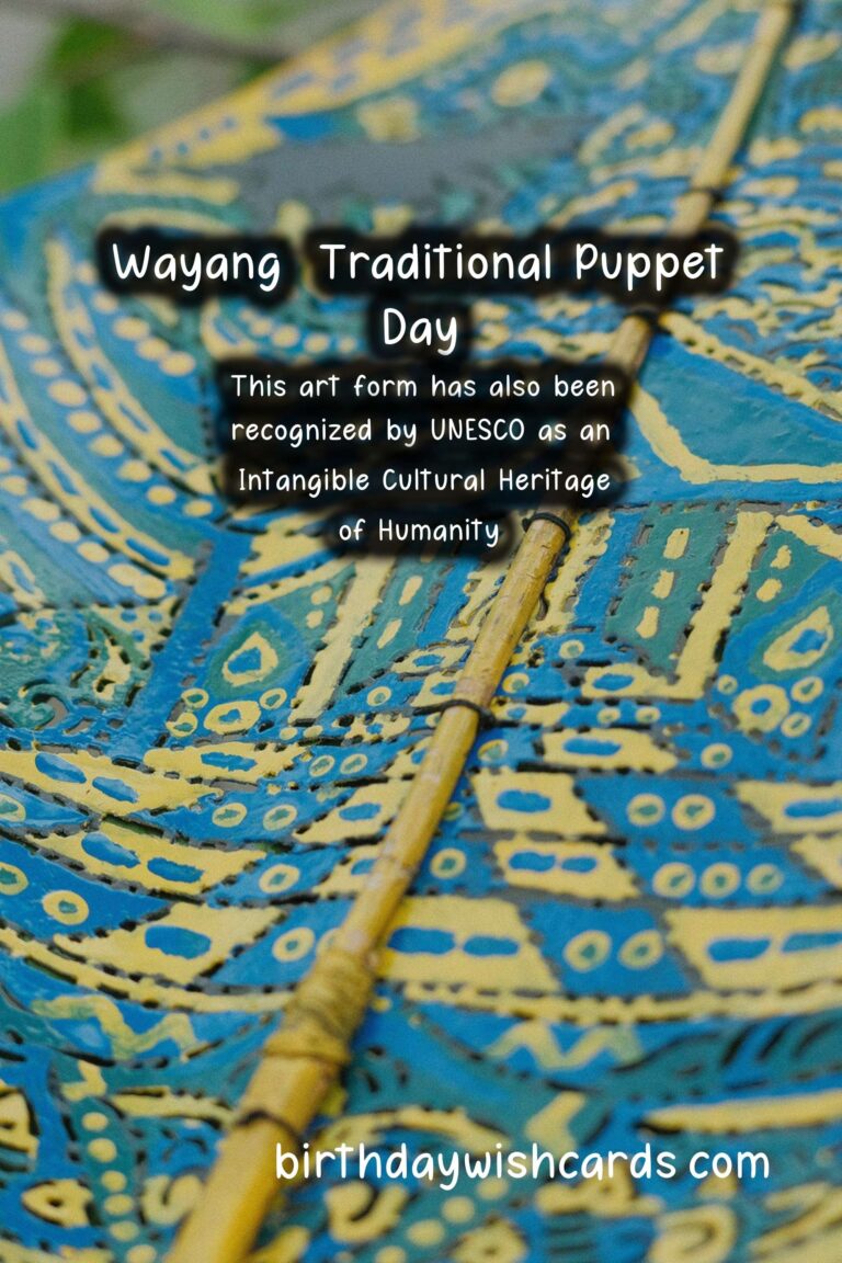 Celebrate Wayang (Traditional Puppet) Day on March 1