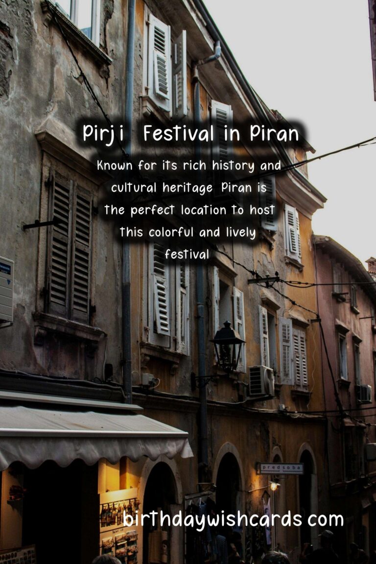 Celebrate the Colorful Pirjič Festival on the First Sunday in June