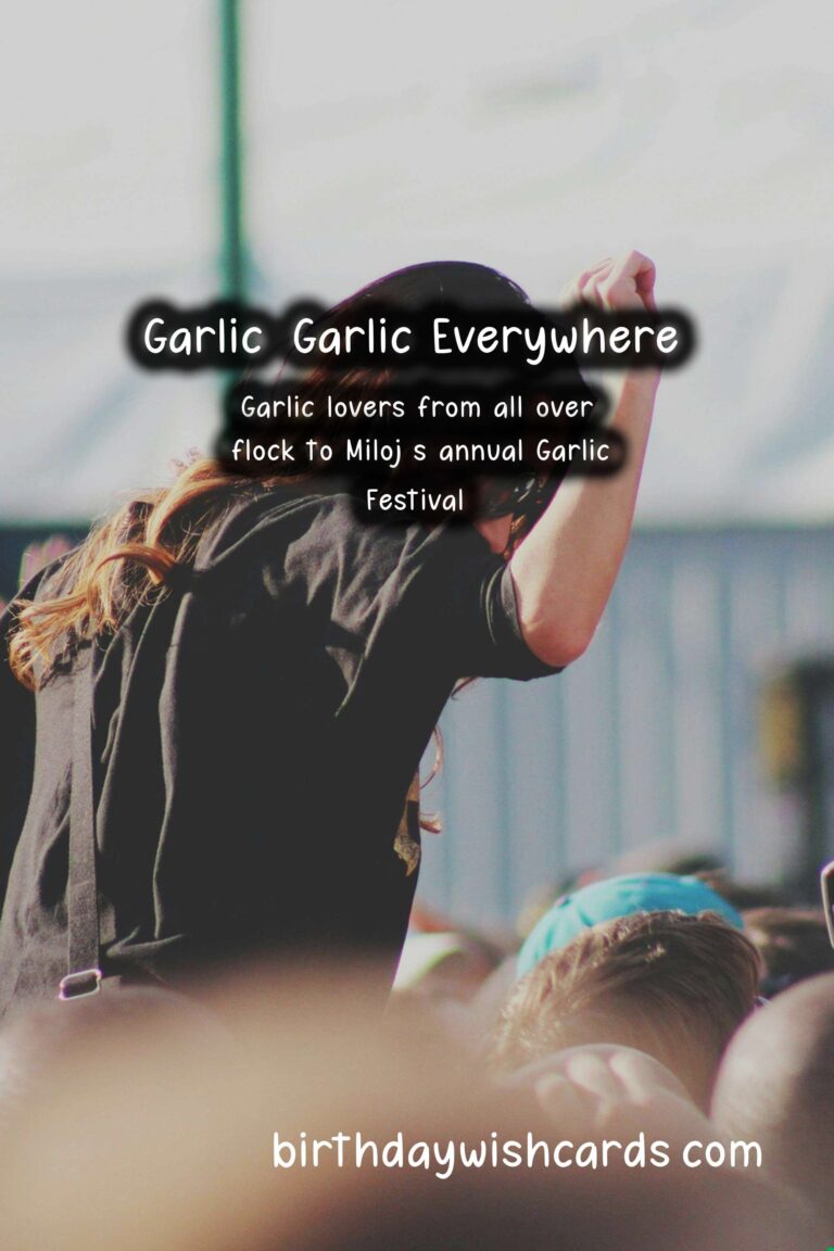 Celebrate the Flavors of Garlic at Miloj's Annual Garlic Festival on August 15